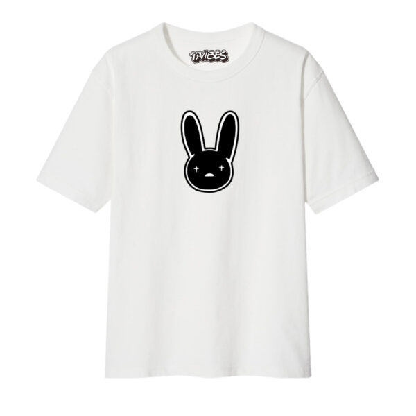 CAMISETA BAD BUNNY LOGO BLANCA