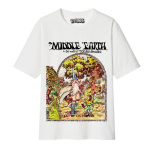 CAMISETA LORD OF THE RINGS RETRO ART