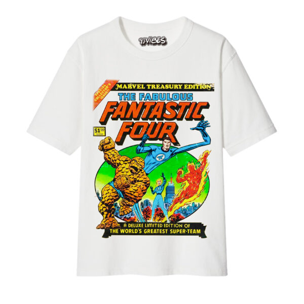 CAMISETA THE FANTASTIC 4 RETRO COMIC