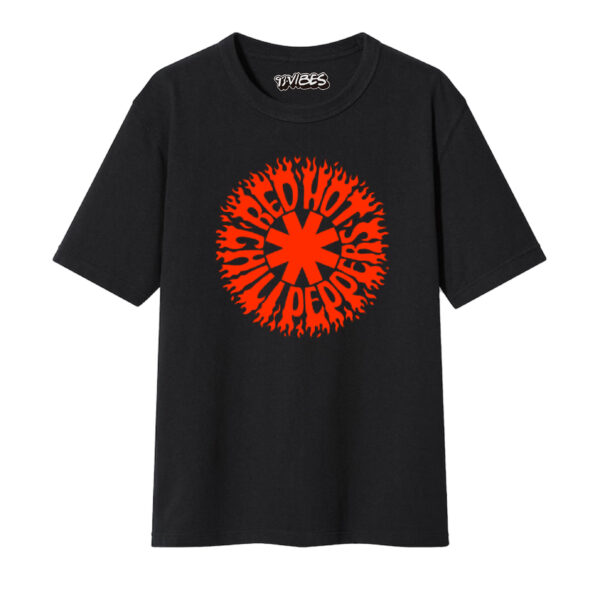 CAMISETA RHCP IN FLAMES