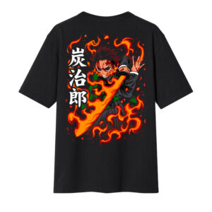 CAMISETA KAMADO TANJIRO ON FIRE